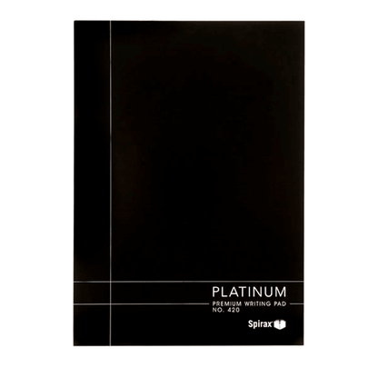 5x Spirax Platinum 420 Writing Note Pad 7mm Ruled A4 100 Page Pack BULK