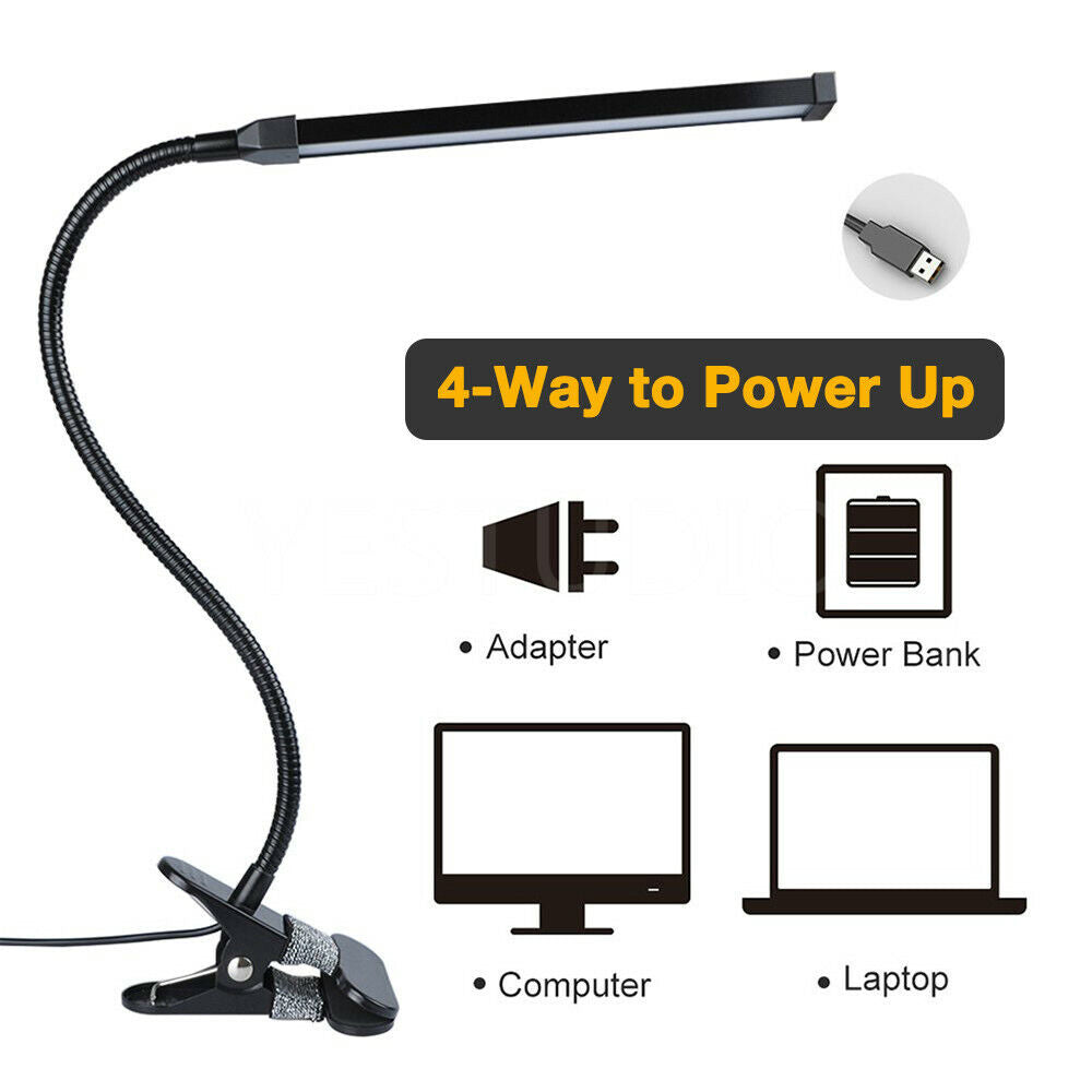 Modern Clip On LED Desk Lamp