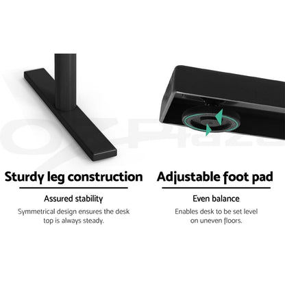 Artiss Electric Sit Stand Desk Black 120cm