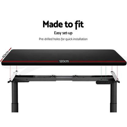 Artiss Electric Sit Stand Desk Black 120cm