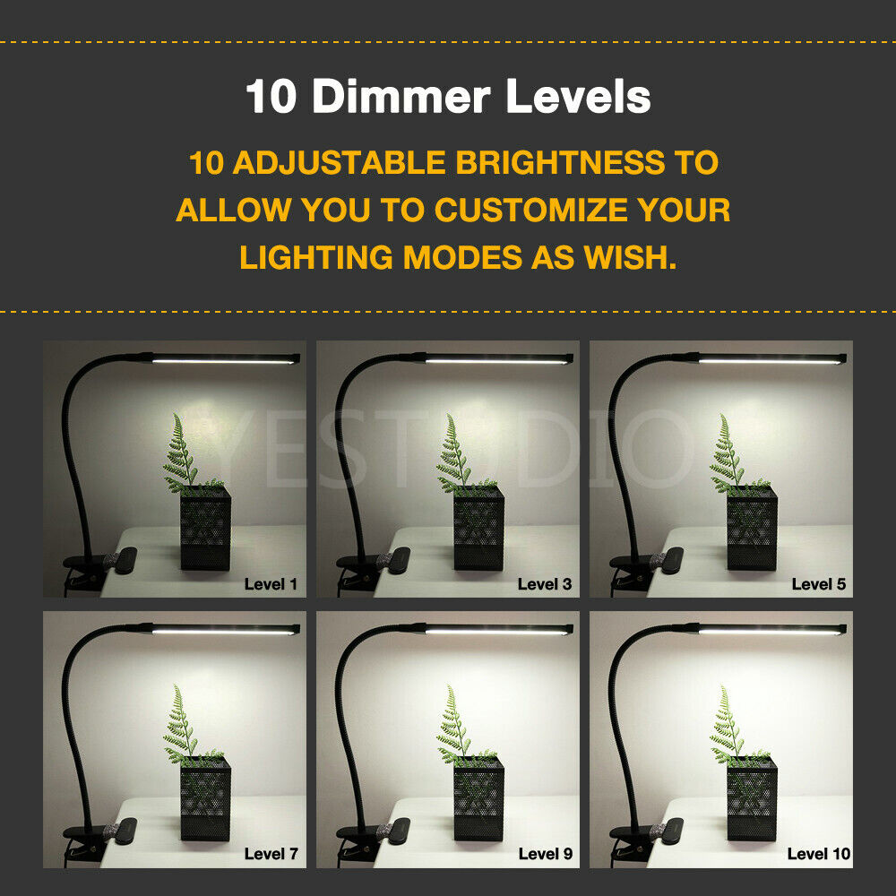 Modern Clip On LED Desk Lamp