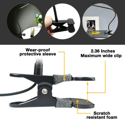 Modern Clip On LED Desk Lamp