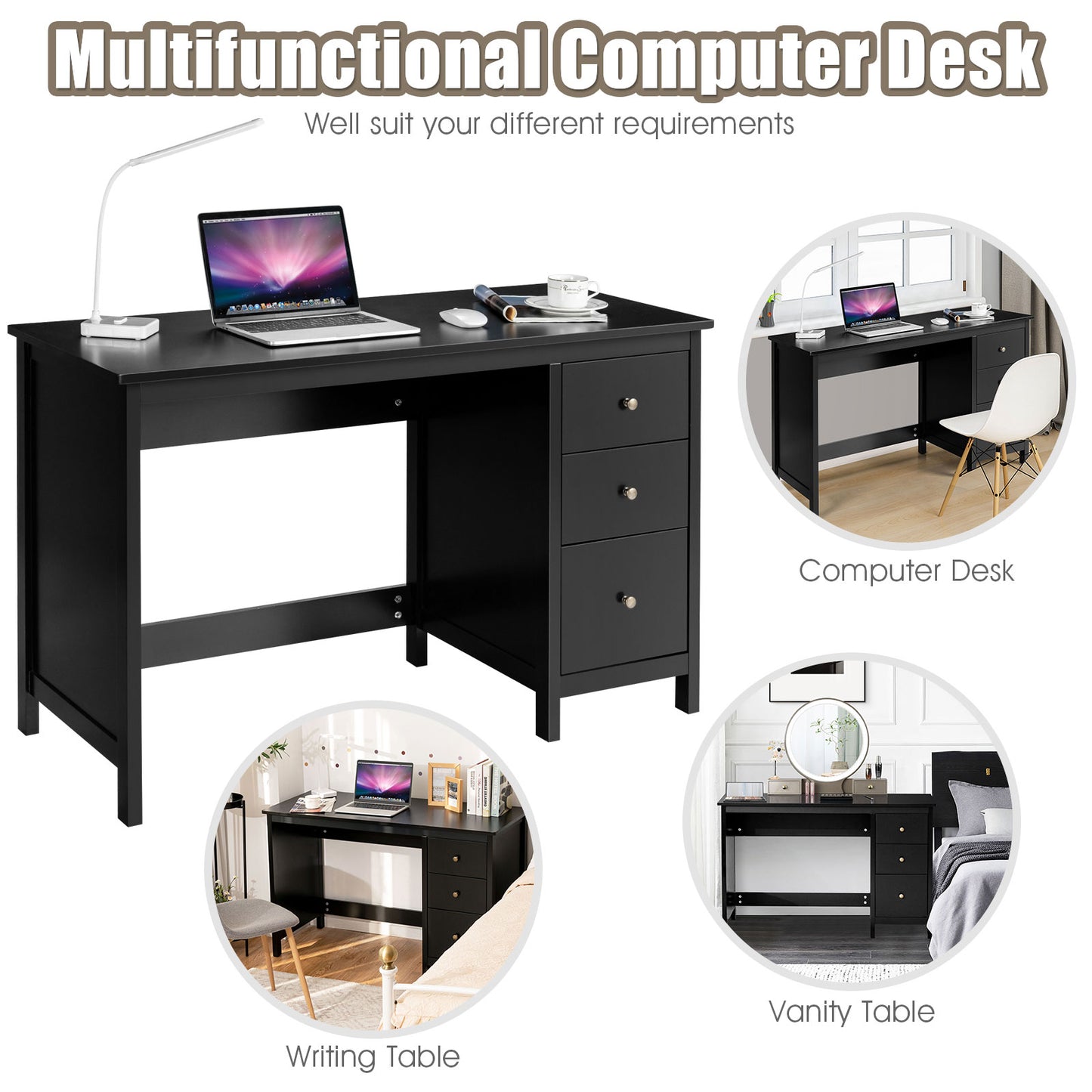 Giantex Computer Desk with Drawers