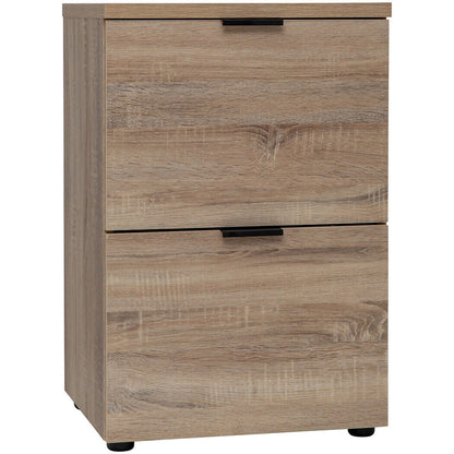 Rico 2 Drawer Filing Cabinet - Light Sonoma Oak