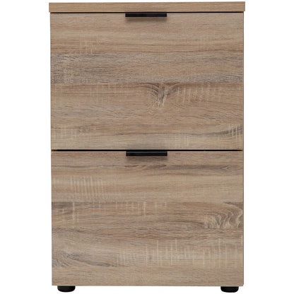 Rico 2 Drawer Filing Cabinet - Light Sonoma Oak