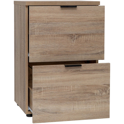Rico 2 Drawer Filing Cabinet - Light Sonoma Oak