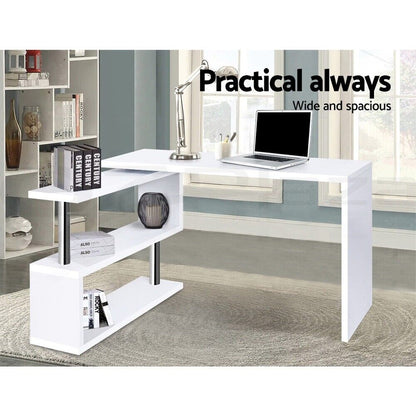 Artiss Rada Computer Desk with Swivelling Shelf