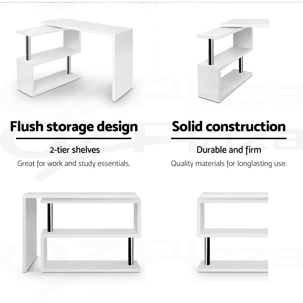 Artiss Rada Computer Desk with Swivelling Shelf