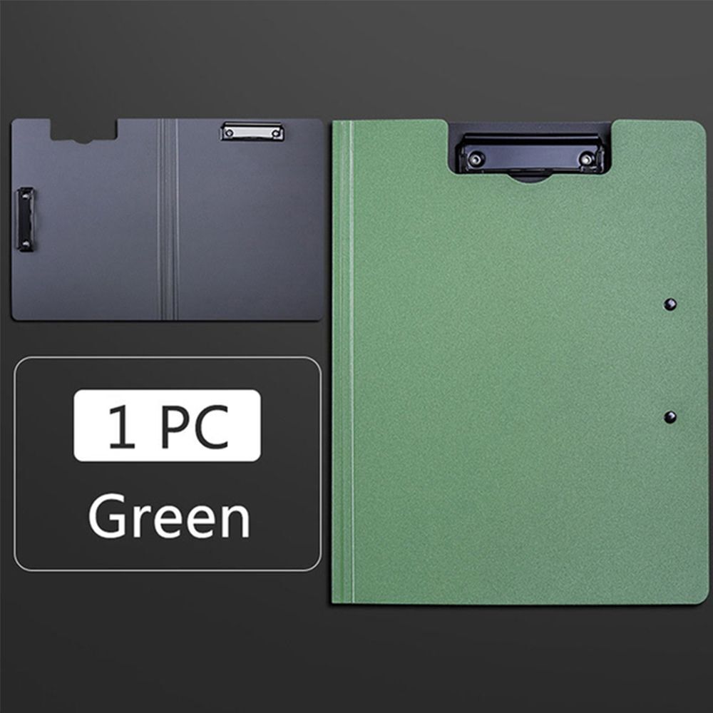 Portable A4 File Folder Clipboard Writing Pad Memo Clip Board Double Clips